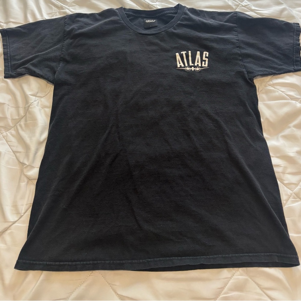 Atlas Skate Black Logo T-Shirt Size